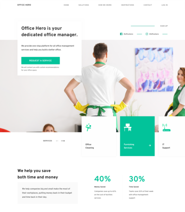 Website Design for Office Hero